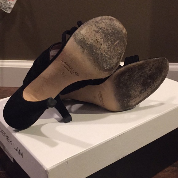 NOT FOR SALE: Derek Lam Black Suede Slide Heel - Picture 5 of 6